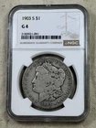 1903-S Morgan Silver Dollar NGC G4 US Mint $1 Popular Semi-Key Date Coin