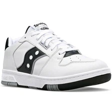 Saucony Mens Sz 11.5 Sonic Low S70749-2 Sneaker Shoes White Black Gray Spot-Bilt