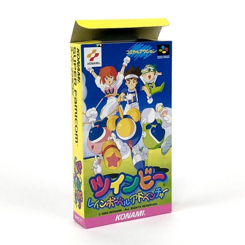 Used SFC TwinBee Rainbow Bell Adventure Super Famicom /w Box Manual Game Japan - Picture 2 of 10