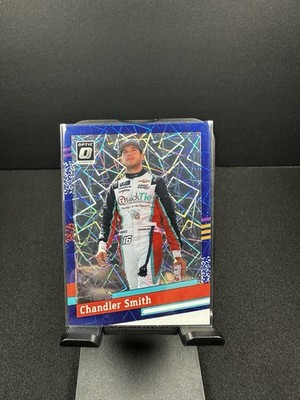 2024 Donruss Racing Chandler Smith #141 Blue Velocity Optic Prizm Nascar