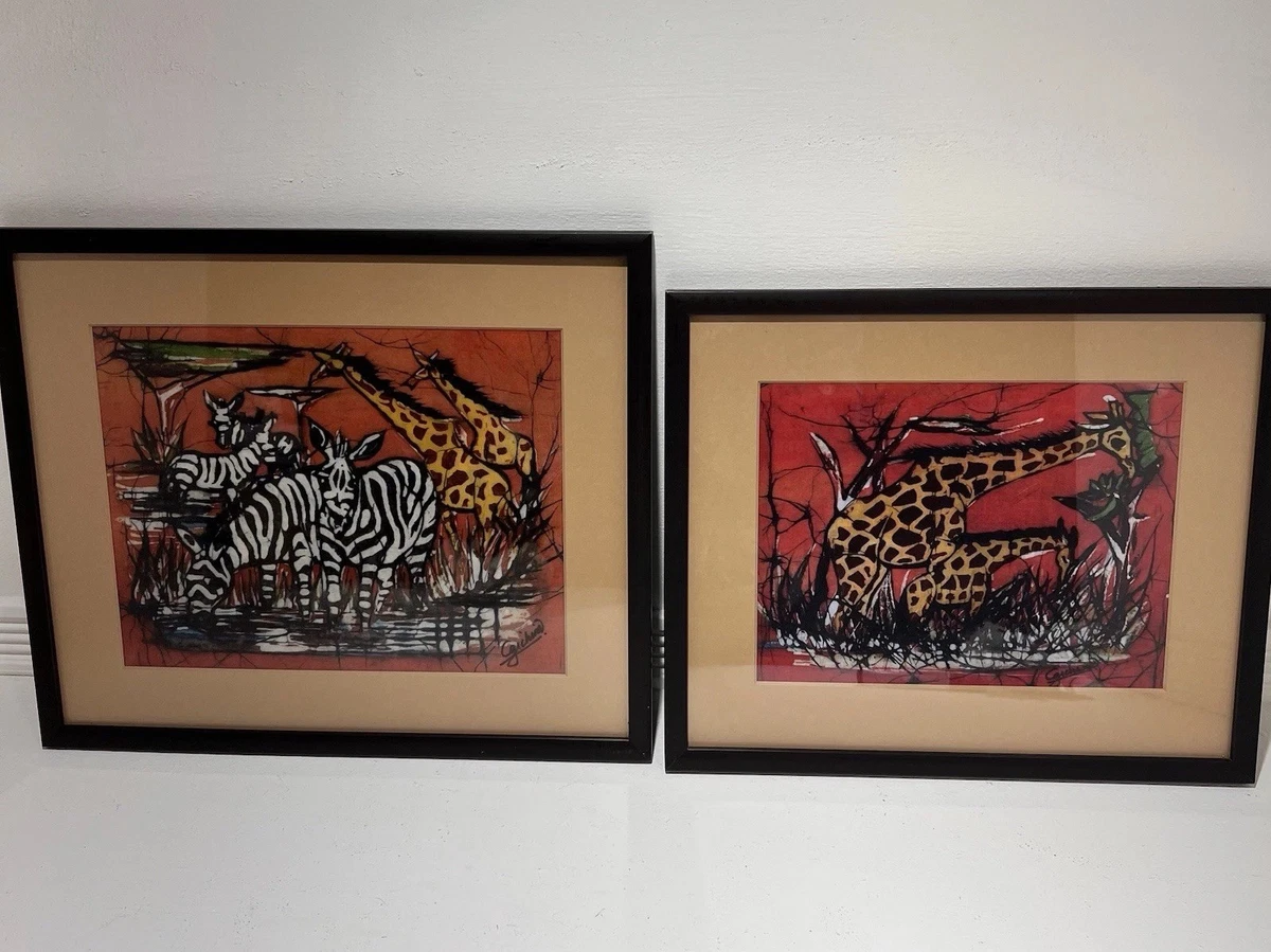 PRAGITHA バティックアート 額装品 Batik Art In Art Paintings for