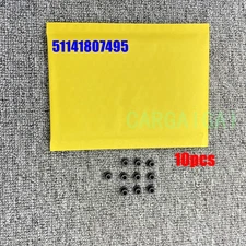 10pcs 51141807495 Badge Logo Front Hood & Trunk Emblem Fastener Grommets For BMW