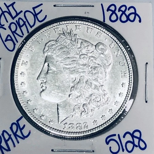 1882 MORGAN SILVER DOLLAR AUTHENTIC HI GRADE U.S. MINT COIN FREE SHIPPING 5128