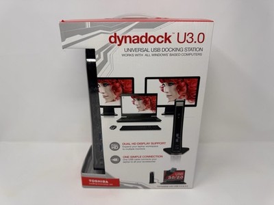 Toshiba Dynadock U3.0 USB Docking Station Universal Dual Display New Sealed