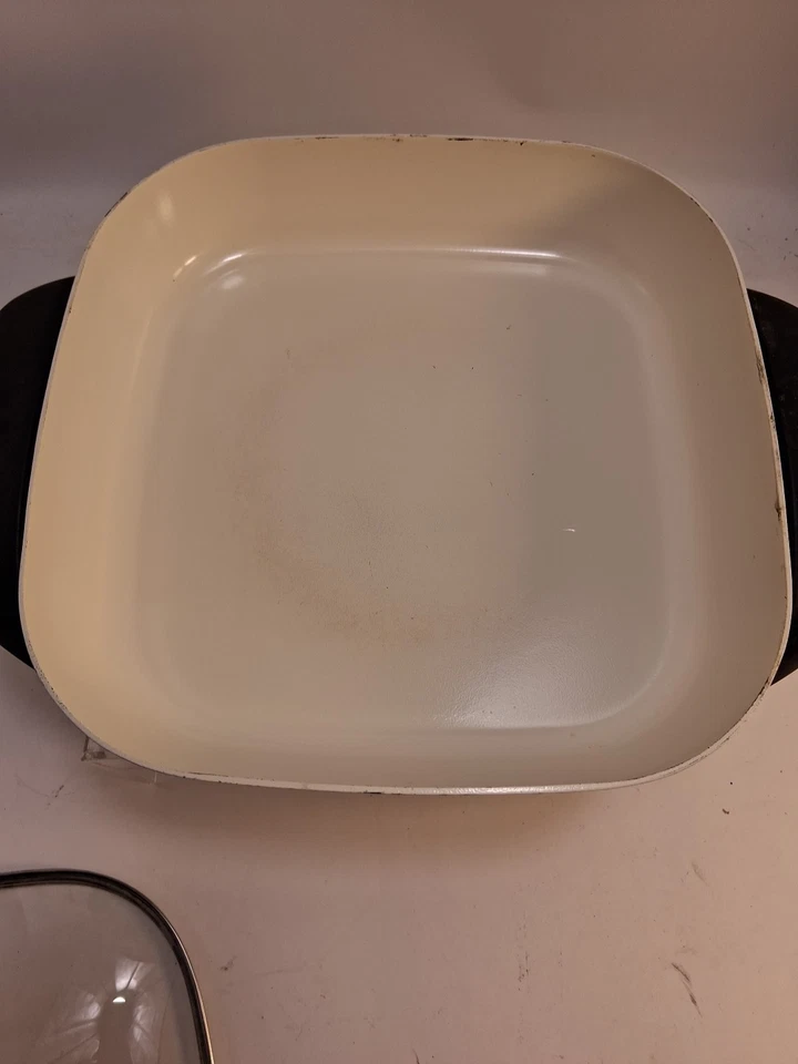 Oster Electric Fry Pan Non-stick Skillet 12x12  Glass Lid  CKSTSKFM12 Works  Foto 3 de 4