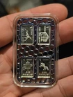 X4 1 gram Silver Bar Holder Vintage Custom Bar Holder 3d Printed Holds 8