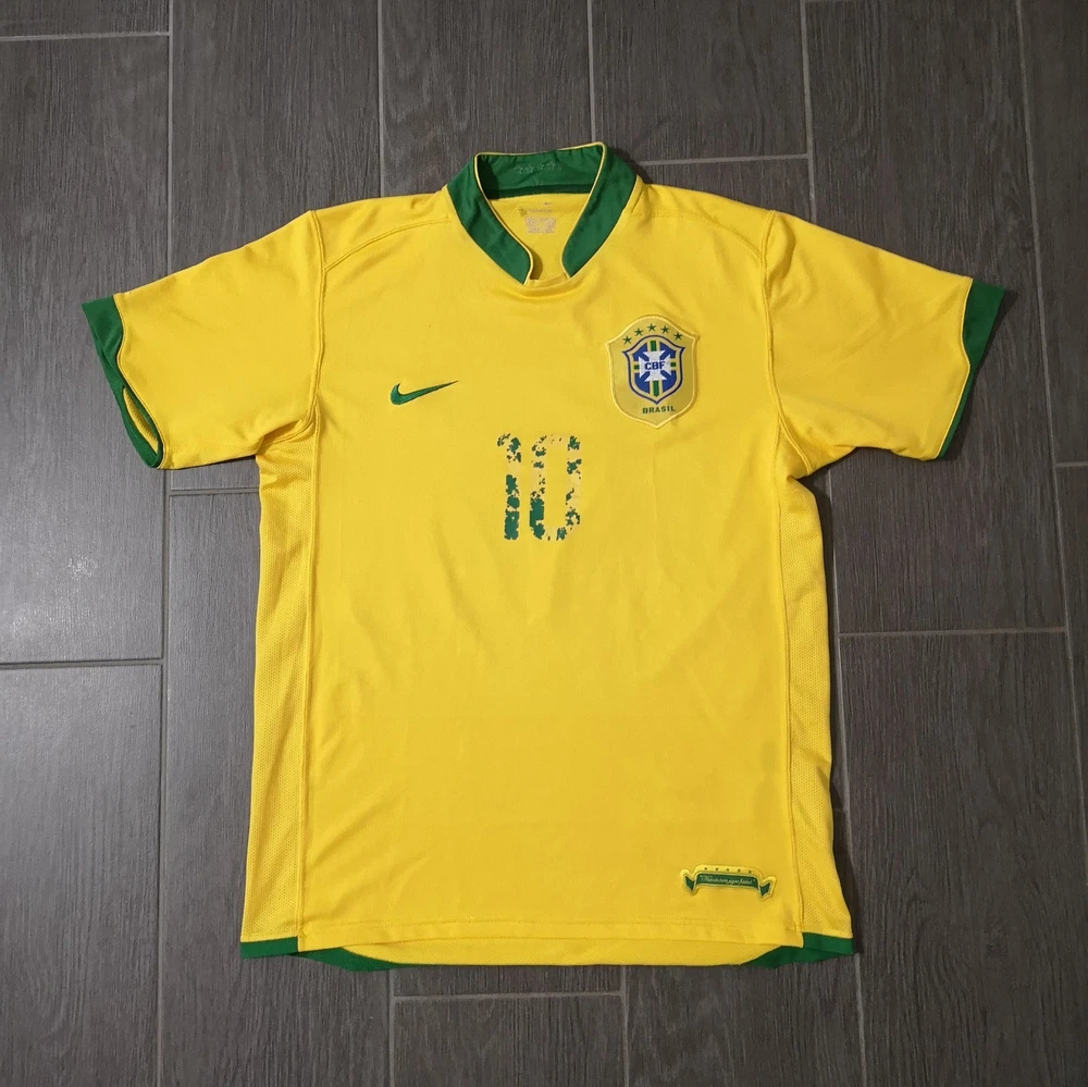 Vintage Retro 2006 Brasilien Nationalmannschaft Trikot Größe: M Fußball Fans