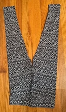 Women’s A&E AMERICAN EAGLE Black & White Geometric Leggings Size M