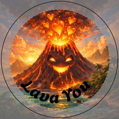 Lava You Volcano Candle, Soy Candle