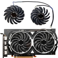 For MSI RX6600 8GB ARMOR V1 Pair Graphics Card Cooling Fan PLD09210S12HH