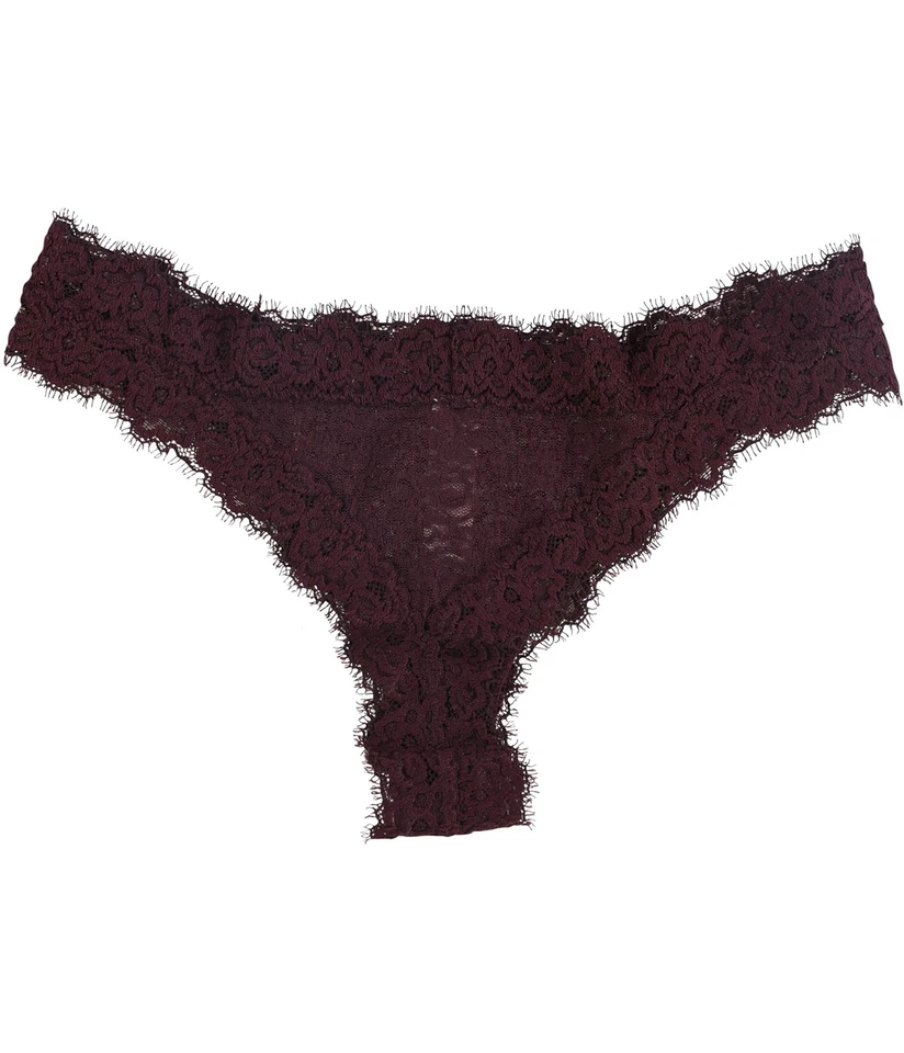 Женские кружевные трусики-стринги American Eagle, фиолетовые, X-Small - Изображение 2 из 2