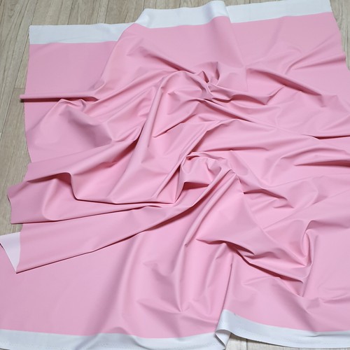 MATTE VINYL PLEATHER GOTHIC FETISH FABRIC WATERPROOF RAINCOAT BLACK WHITE 54'W - Picture 17 of 149