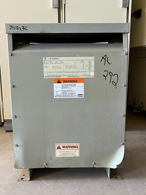 GE 9T23B3872 30KVA  PRI.480 SEC.208/120 3PH TRANSFORMER