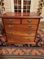 Miniature Artisan Signed Richard Simms Chest Of Drawers Dollhouse