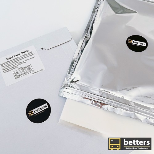 Hoja de escarcha COMESTIBLE Premium (hoja de hielo) - 25 quilates (8,5""X11") A4 COMESTIBLE Papel - Imagen 2 de 9