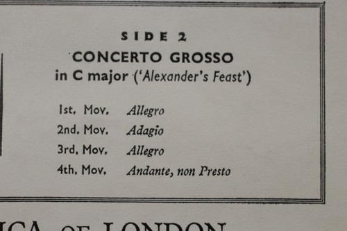 Handel - Concertos for Harp & Lute, for Harp, and Grosso - Ellis, Dupre - Picture 5 of 5