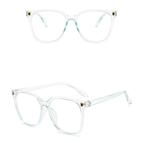NEW Fake Black Square Frame Geek Glasses Clear Lens UV Protection Nerd Unisex - Picture 12 of 14