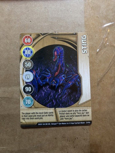 Bakugan Battle Brawler "STING" Metallkarte 24/48c BA267-GA-SM-GBL 2008 - Bild 1 von 2