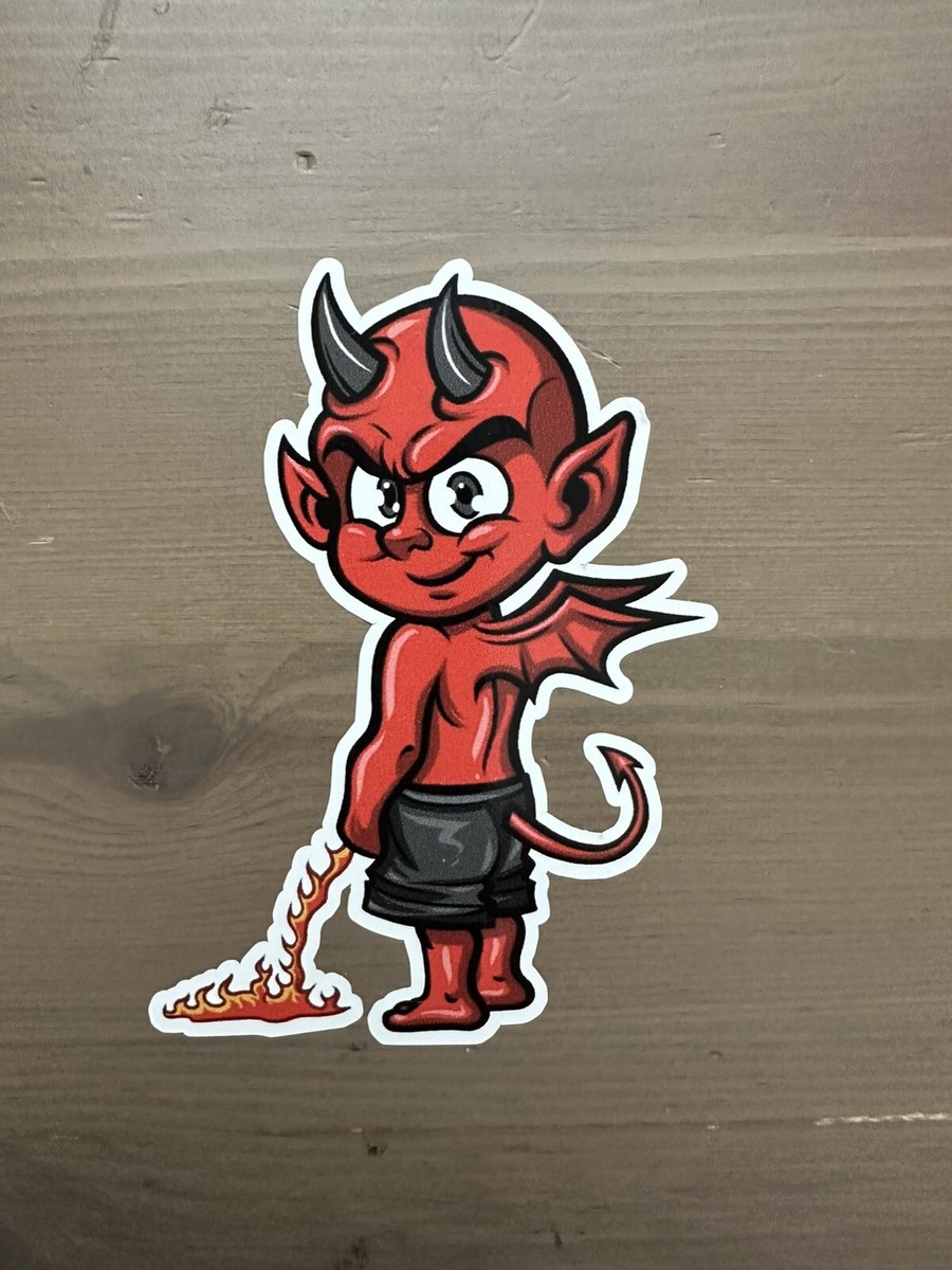 Pee Little Devil Sticker Bumper Sticker Laptop Sticker Window
