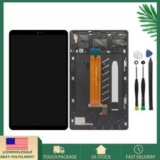 Black For Samsung Galaxy Tab A7 Lite SM-T220NZ LCD Touch Screen Digitizer Frame