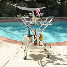 Vassoio Servizio Tavolo Bar Carrello Carrello Su Ruote Tavolo Mobile Bar Carrello