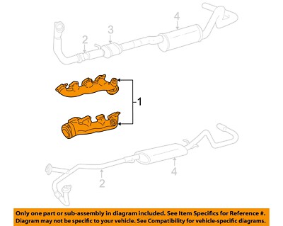 FORD OEM 93-10 E-350 Club Wagon Exhaust Components-Manifold 3C3Z9430AB