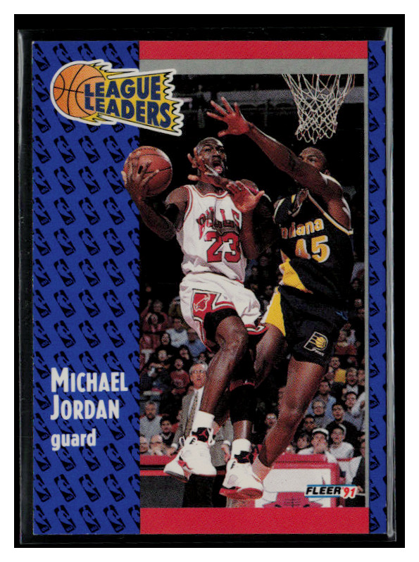 1991 Fleer League Leaders #220 Michael Jordan
