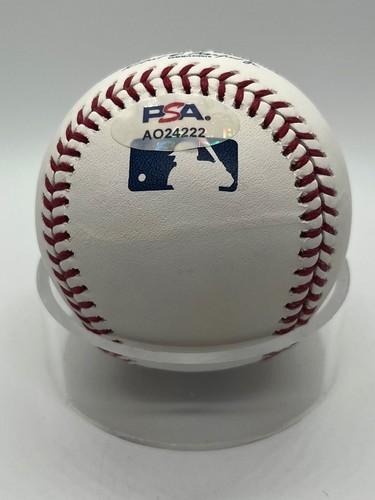 Tyler Naquin Indians Reds Signed Autograph OMLB Baseball PSA DNA *22 - Picture 3 of 4
