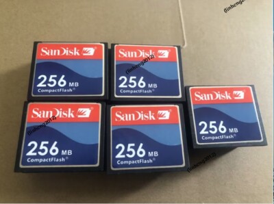 Kit 10 Cartões Memória Cf Compact Flash Sandisk Sdcfj 256mb