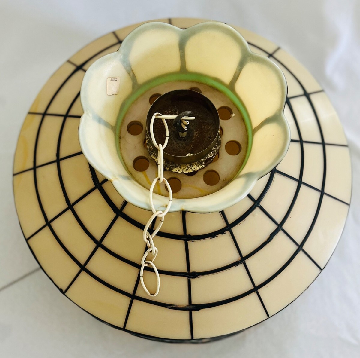 shigepunk コカコーラティファニーハンギングランプ ヴィンテージ VTG 1960s70s Coca-Cola Faux Stained-Glass Hanging Light Lamp