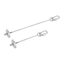 2PCS Parrot Fruit Skewers Pet Corn Forks Plaything Birdcage Accessories Silver