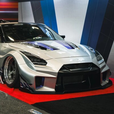 For 09-24 Nissan GT-R R35 Alpha Black Nova LED Projector