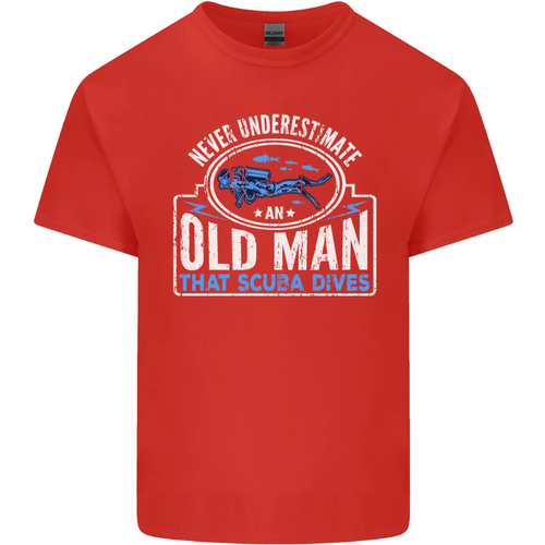 An Old Man That Scuba Dives Diver Diving Mens Cotton T-Shirt Tee Top - Picture 44 of 102