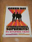 Original 2001 Green Day Internation Superhits Album Promo Poster, Excellent