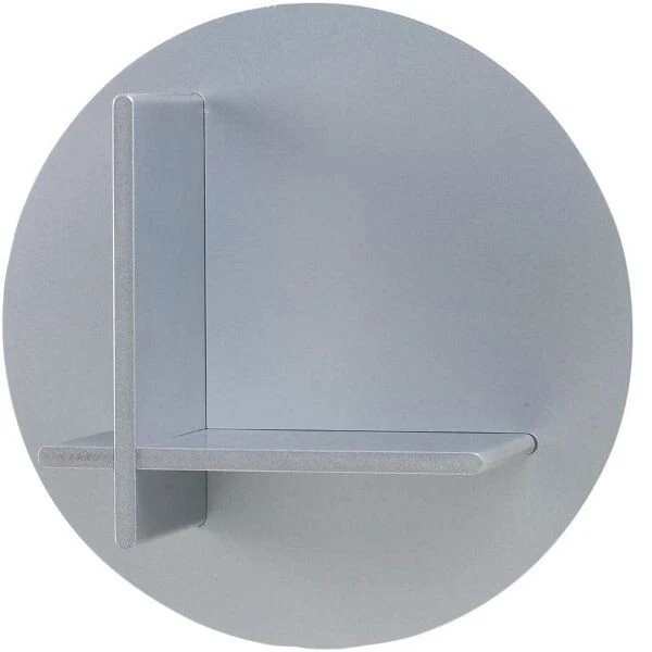 Mensola Tonda Foppapedretti Rò-tonda small Grigia 38 cm Supporto a muro Rotondo, fotografia 6 di 7