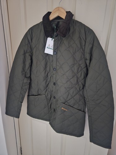 barbour heritage liddesdale quilted jacket Size S Khaki - Picture 3 of 8