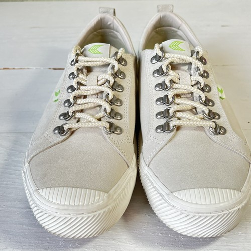 CARIUMA Shoes Speed Hooks Off-White Vintage Suede Sneakers Mens 10 Womens 11.5 - 第 1/12 張圖片