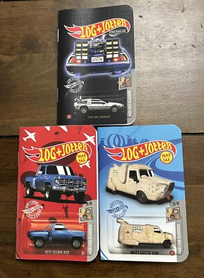Log + Jotter Graph Notebook Set Of 3 Hot Wheels DeLorean Mutt Cutts Red Dawn  21