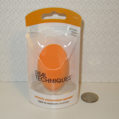 NEW Real Techniques Miracle Complexion Sponge Orange Light to Medium Coverage