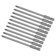 10pcs Phillips Screwdriver Bit 4" x H1/4 x 4mm x PH1 Magnetic for Power Tool