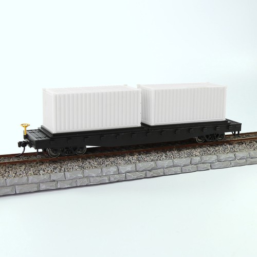 8pcs HO Scale 20ft 1:87 Shipping Container Blank Uncolored 20' Cargo Box - Picture 6 of 6