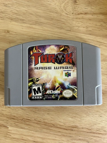 Turok Rage Wars Gray Cart Variant Nintendo 64 N64 100% Authentic Board Pics ✅