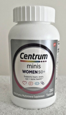 Centrum Minis Women 50+ 280 Tablets Multivitamin Multimineral Exp 02/26