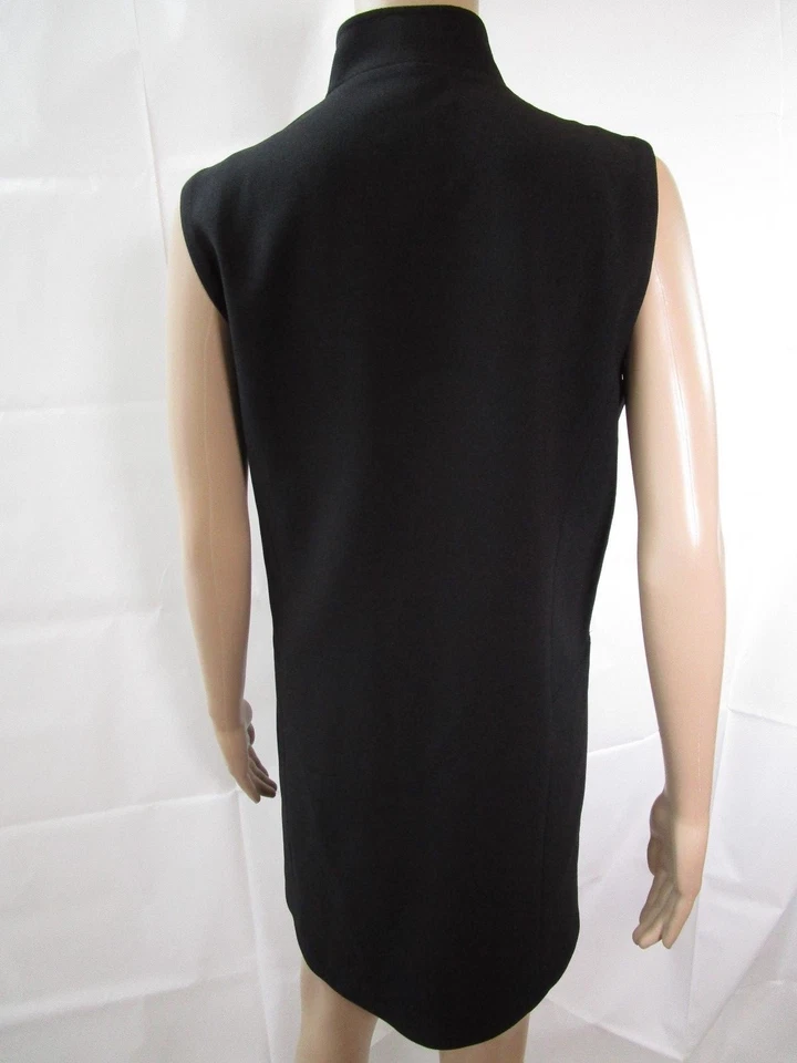 Chaqueta Blazer Angelina Negra Sin Mangas Pieza de Tela Nueva con Etiquetas Talla 8 Minorista $330 Foto 2 de 4