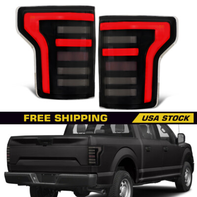 For 2004-2008 Ford F150 Lobo Red LED Tube Bar Tail Brake Light Reverse Lamp Set