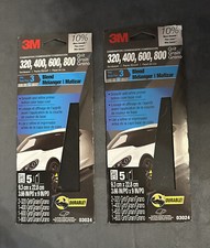3M Auto Advanced Wetordry Sandpaper multi-grits 3 2/3 inch x 9 inch Wet Dry 2 Pk