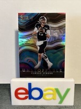 2022 Select Draft Picks Football Carson Strong #US-CS Unstoppable Silver Prizm