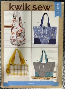 lined tote bolsa sewing pattern
