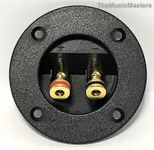 Gold Plated Banana Push Terminal Cup for Car Home Audio Speaker Box Cabinet