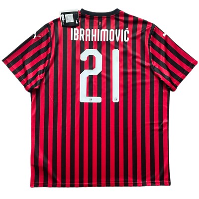 2019/20 AC Milan Home Jersey #21 IBRAHIMOVIC 2XL Puma ROSSONERI